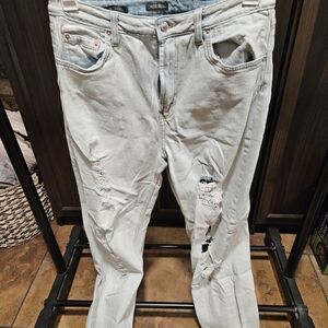 Wild Fable Women's Light Blue High Rise Distressed Jeans